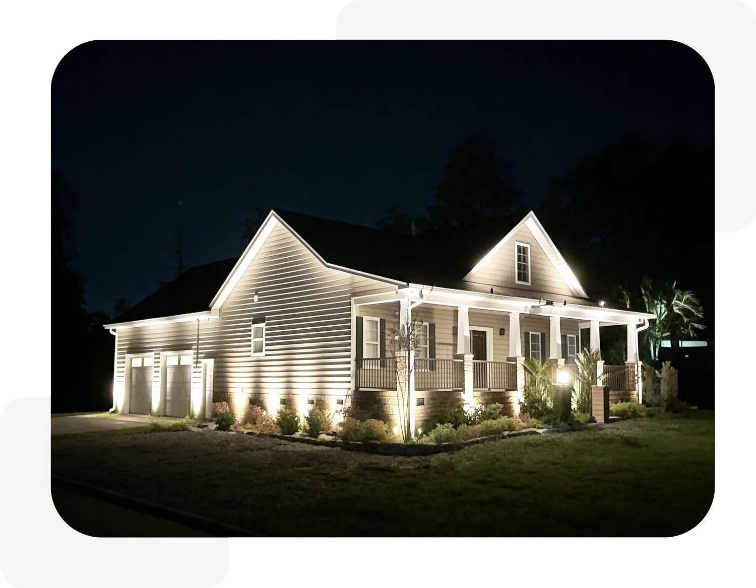 Blue 2 Green Landscape Lighting example