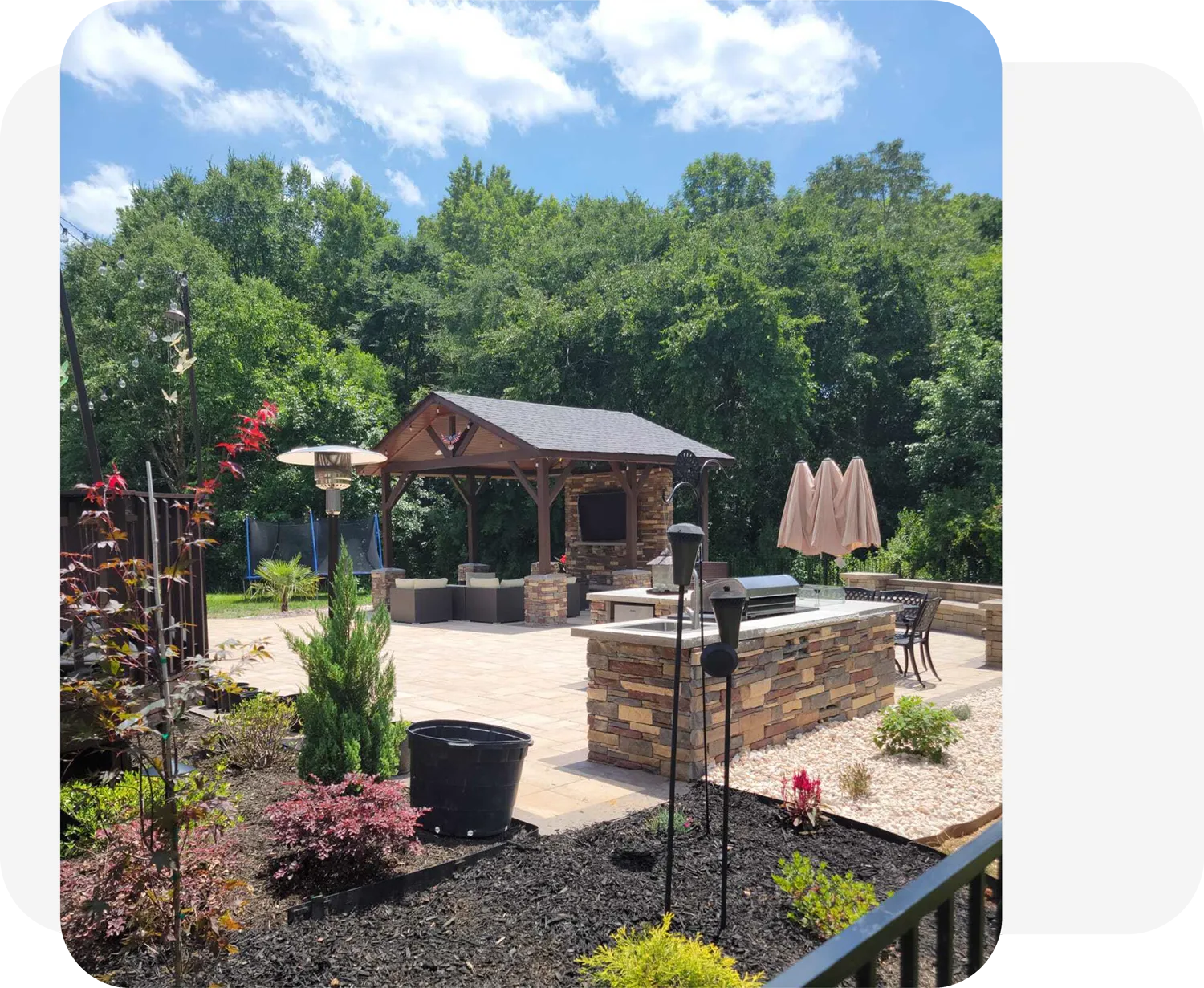 Blue 2 Green Landscape Services: Landscape Structures example